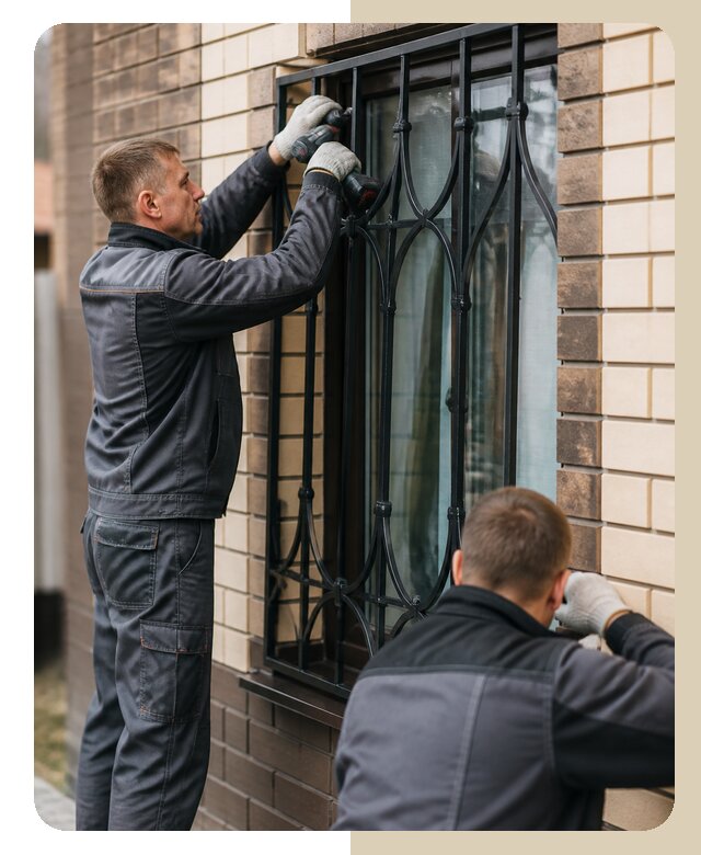 Установка решеток в дом в Курганинске по цене от 3640 р. | Дверной